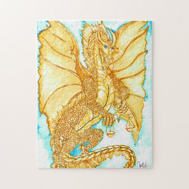 Puzzle Dragon d'or (Vertical)