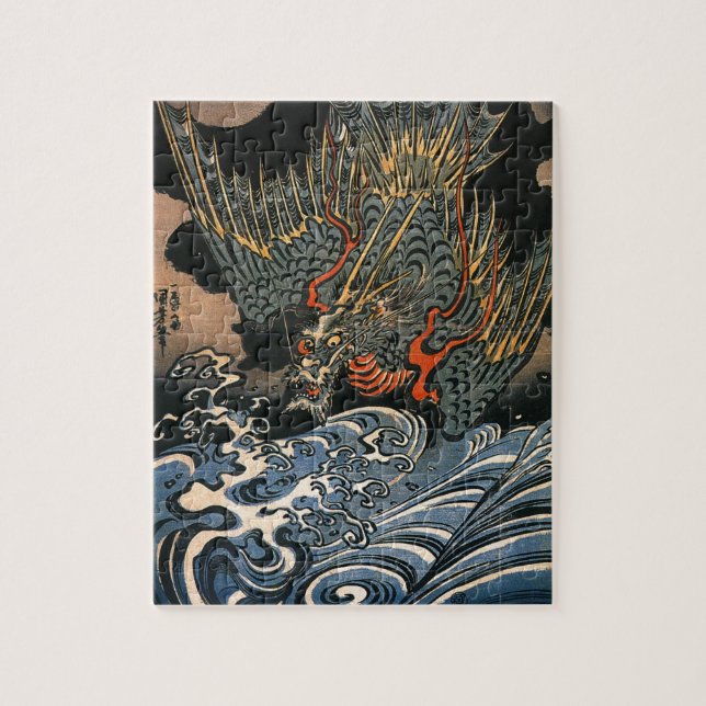 Puzzle Dragon en mer (Vertical)