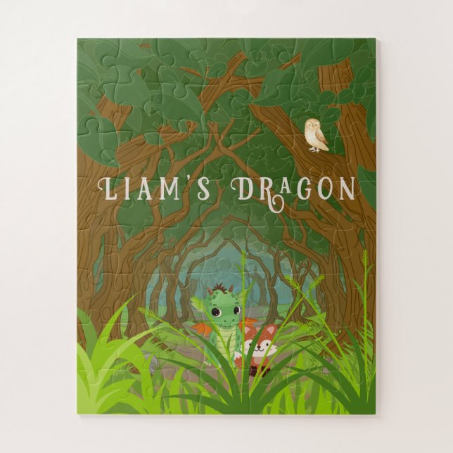 Puzzle Dragon et ami personnalisés (Vertical)