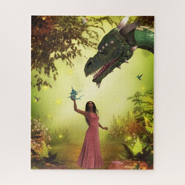 Puzzle Dragon et femmes (Vertical)