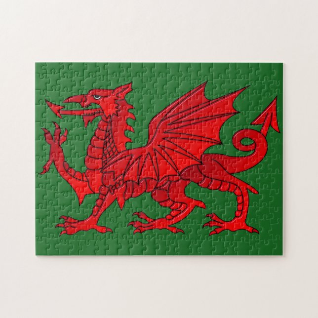 Puzzle Dragon gallois à effet de biseau (Horizontal)