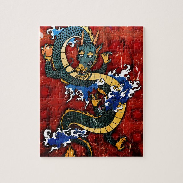 Puzzle Dragon japonais - Bonne fortune (Vertical)