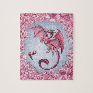 Puzzle Dragon rose du printemps Nature Imaginaire Art