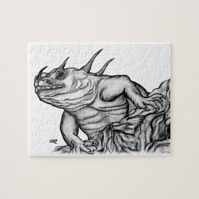 Puzzle Dragon sur le rocher (Horizontal)