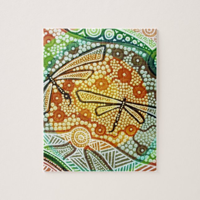 Puzzle Dragonflies de forêt tropicale (Vertical)