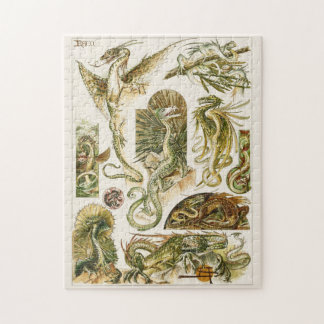 Puzzle Dragons, illustration Art nouveau par Anton Seder 