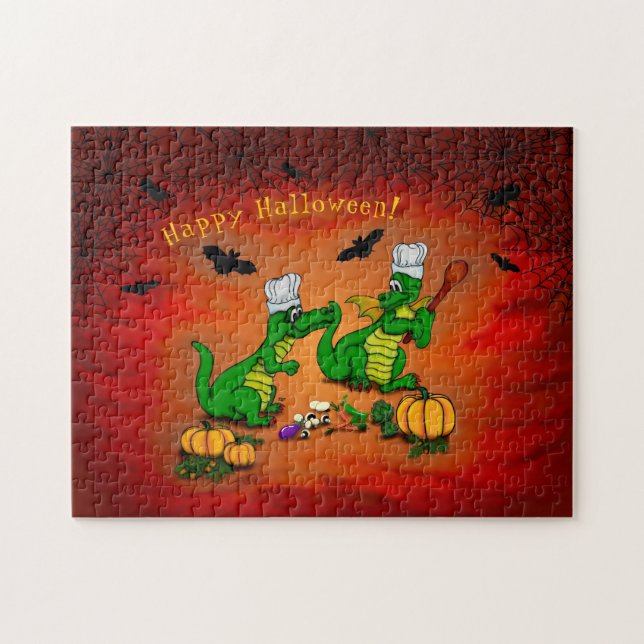 Puzzle Dragons - Joyeux Halloween ! Aujourd'hui je vais c (Horizontal)