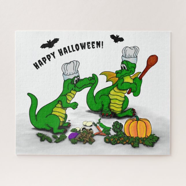 Puzzle Dragons - Joyeux Halloween ! Aujourd'hui je vais c (Horizontal)