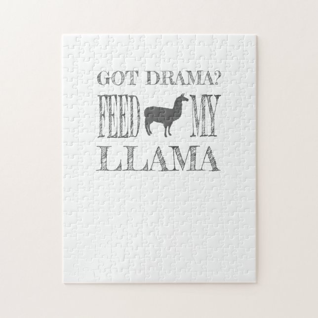 Puzzle Drama Llama a reçu un Feed Drama My Llama (Vertical)