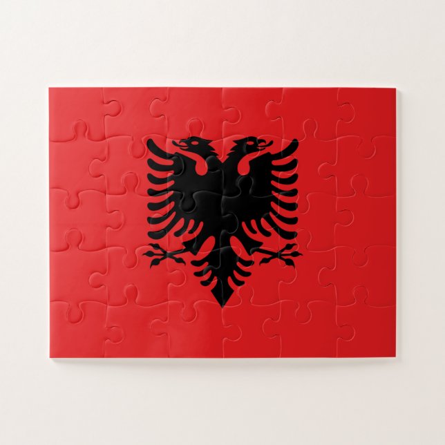 Puzzle Drapeau Albanie (Horizontal)