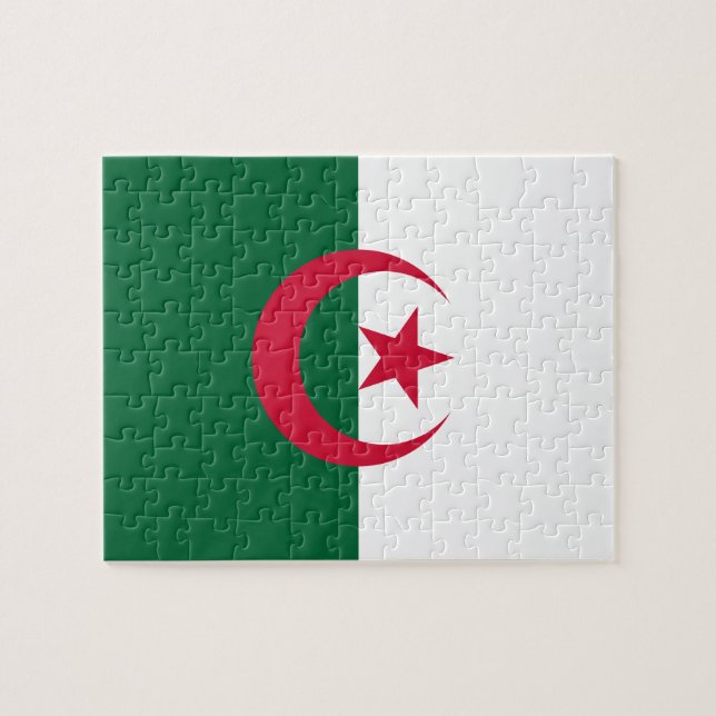 Puzzle Drapeau algérien patriotique (Horizontal)