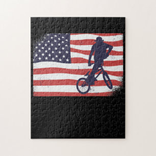 Puzzle Drapeau américain BMX