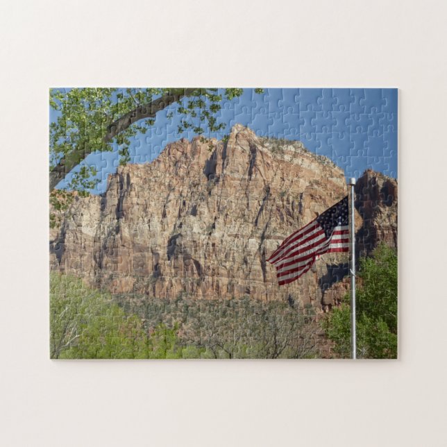 Puzzle Drapeau américain dans le parc national de Zion I (Horizontal)