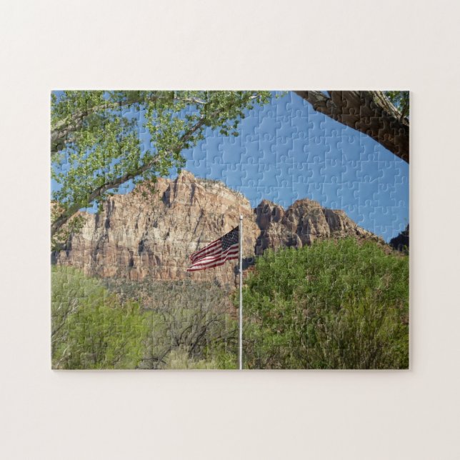 Puzzle Drapeau américain dans le parc national de Zion II (Horizontal)