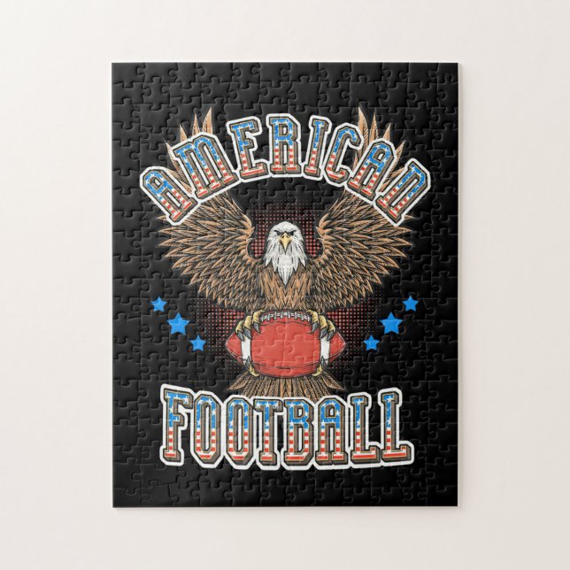 Puzzle Drapeau américain de football (Vertical)