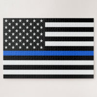 Drapeau américain de la Ligne bleue mince