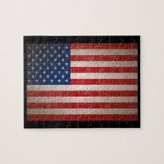 Puzzle Drapeau américain vintage Grunge Conception patrio