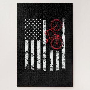 Puzzle Drapeau américain VTT et vélo