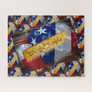 Puzzle Drapeau Américain We The People