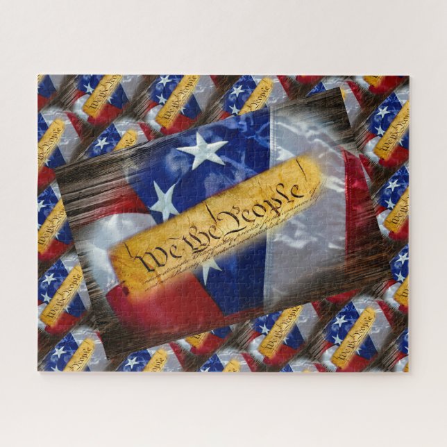 Puzzle Drapeau Américain We The People (Horizontal)