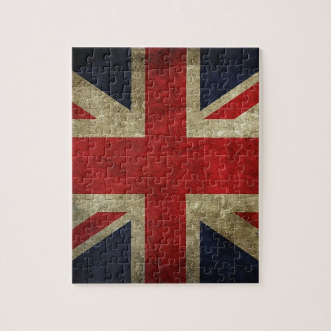 Puzzle Drapeau antique royal britannique d'Union Jack (Vertical)