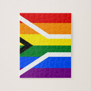 Puzzle Drapeau arc-en-ciel LGBT de la fierté gay sud-afri