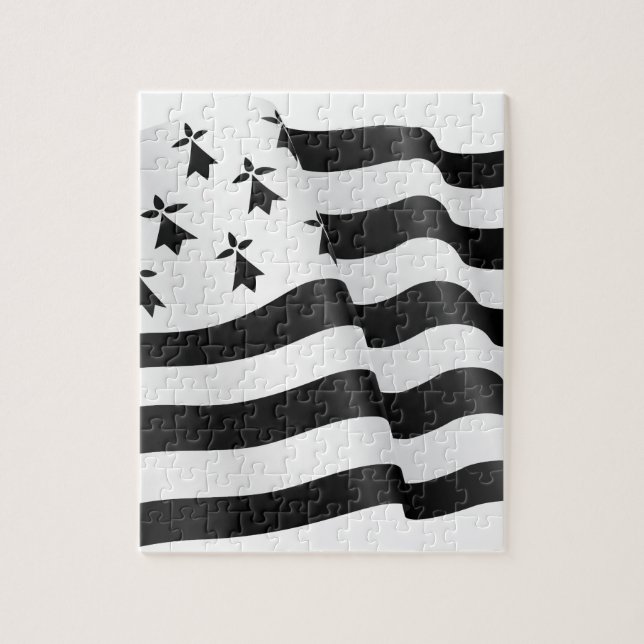 Puzzle Drapeau breton (Breton flag) (Vertical)