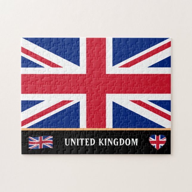 Puzzle Drapeau britannique & Pays anglais / Royaume-Uni (Horizontal)