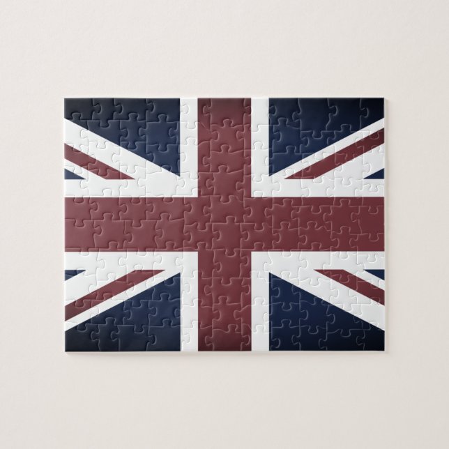 Puzzle Drapeau britannique vintage & UK Union Jacks /fans (Horizontal)