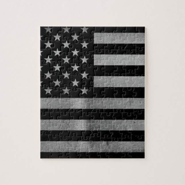 Puzzle Drapeau BW des Etats-Unis (Vertical)