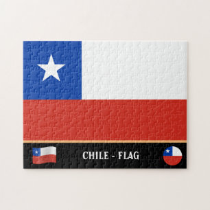 Puzzle Drapeau chilien et pays chilien / Chili