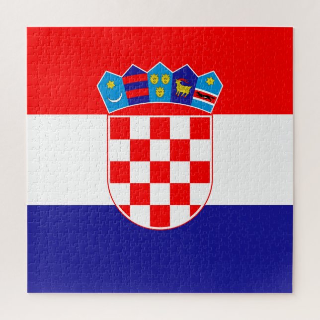 Puzzle Drapeau Croatie (Vertical)