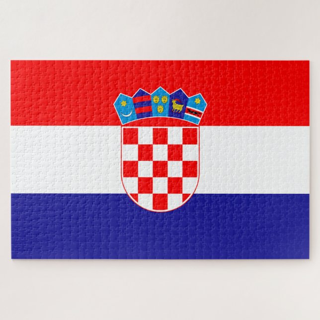 Puzzle Drapeau Croatie (Horizontal)