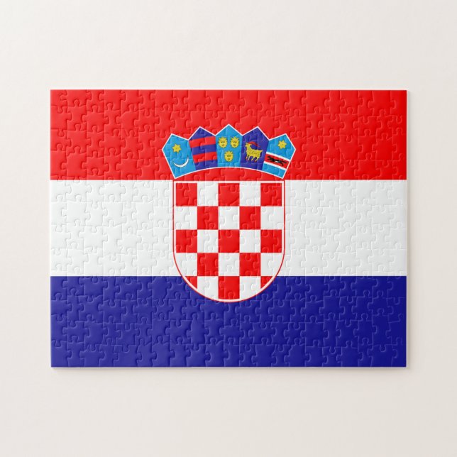 Puzzle Drapeau de Croatie (Horizontal)