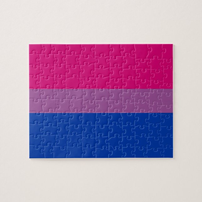 Puzzle Drapeau de fierté bisexuel (Horizontal)