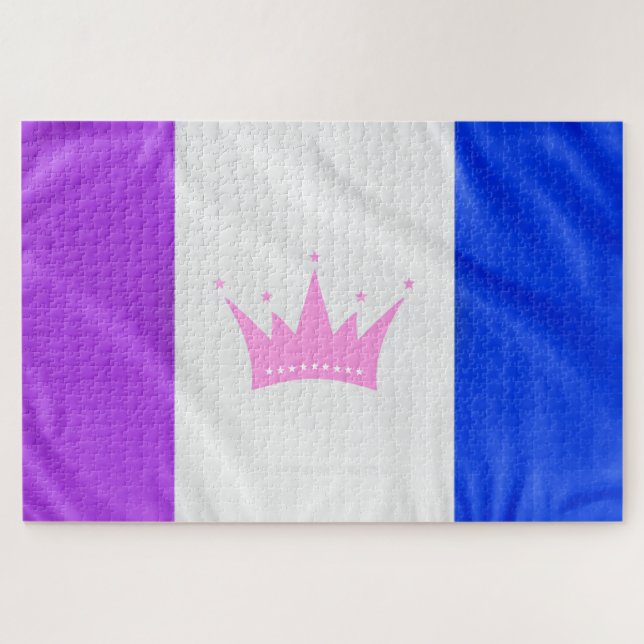 Puzzle Drapeau de fierté de la culture drag de SlipperyJo (Horizontal)