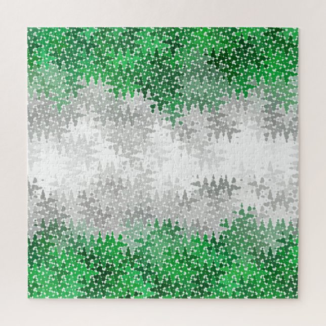 Puzzle Drapeau de fierté grisromantique abstrait ondulé t (Vertical)