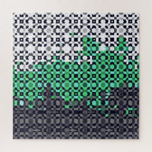 Puzzle Drapeau de fierté Neutrois Abstrait Pixelisé Tripa