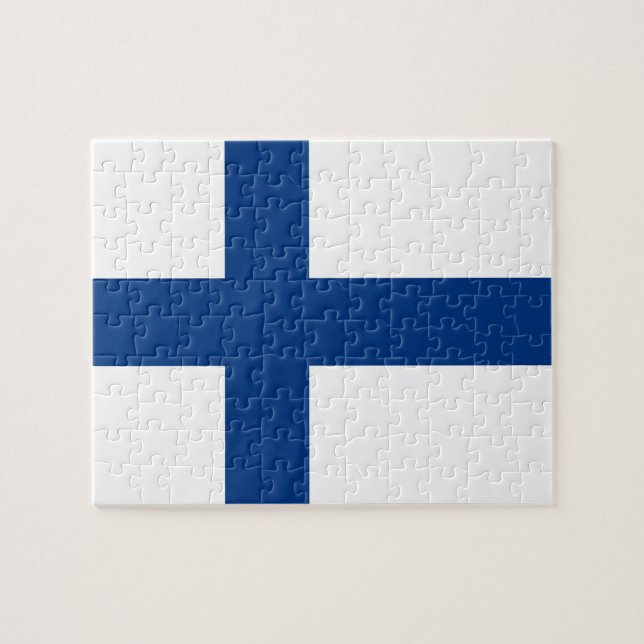 Puzzle Drapeau de Finlande (Horizontal)