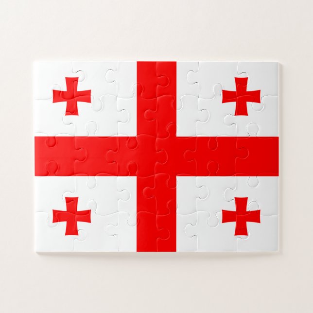 Puzzle Drapeau de Géorgie (Horizontal)