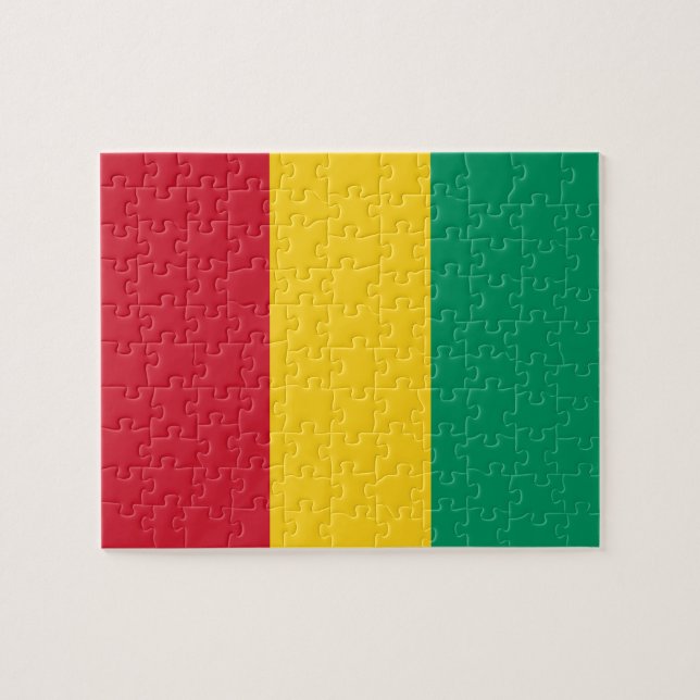 Puzzle Drapeau de Guinée (Horizontal)