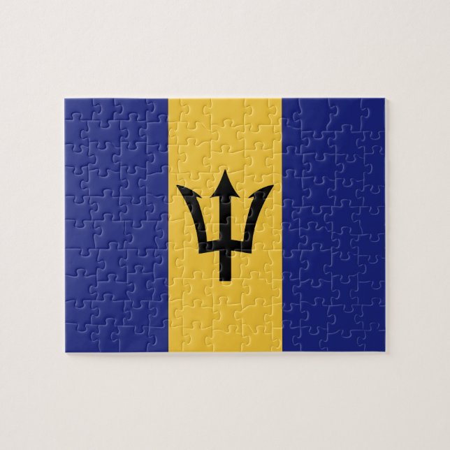 Puzzle Drapeau de la Barbade (Horizontal)