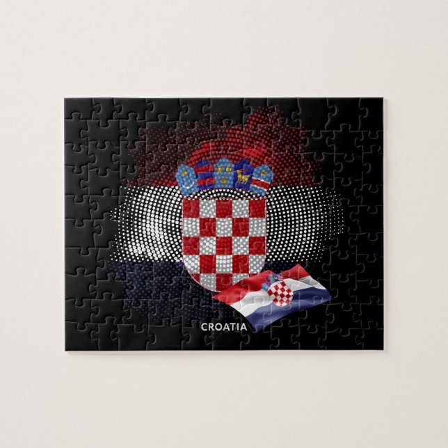 Puzzle Drapeau de la Croatie (Horizontal)