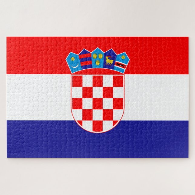 Puzzle Drapeau de la Croatie (Horizontal)