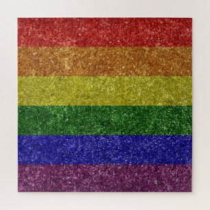 Puzzle drapeau de la fierté arc-en-ciel