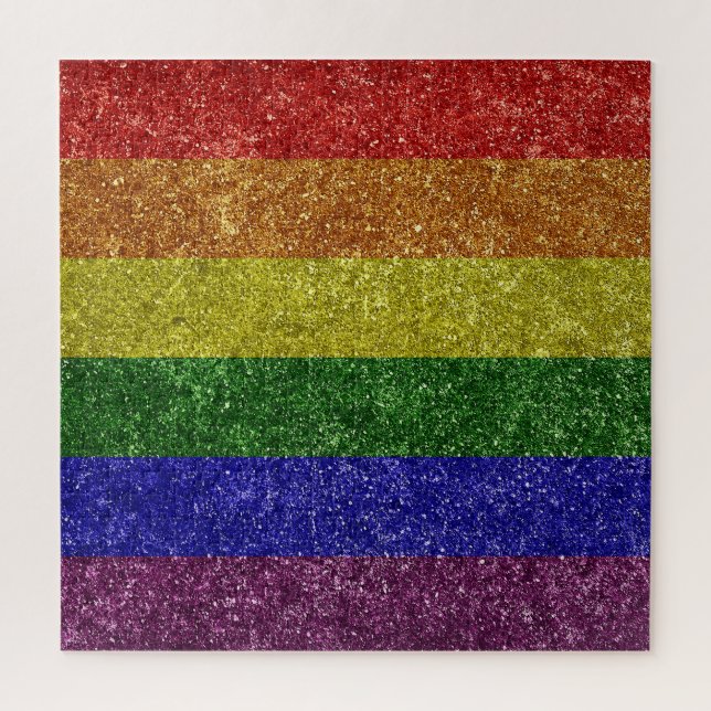 Puzzle drapeau de la fierté arc-en-ciel (Vertical)