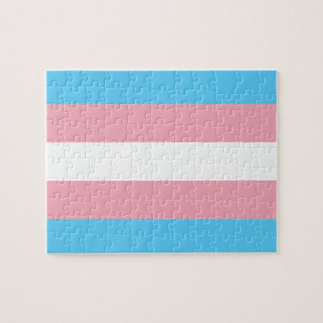 Puzzle Drapeau de la fierté transgenre - LGBT Rainbow (Horizontal)