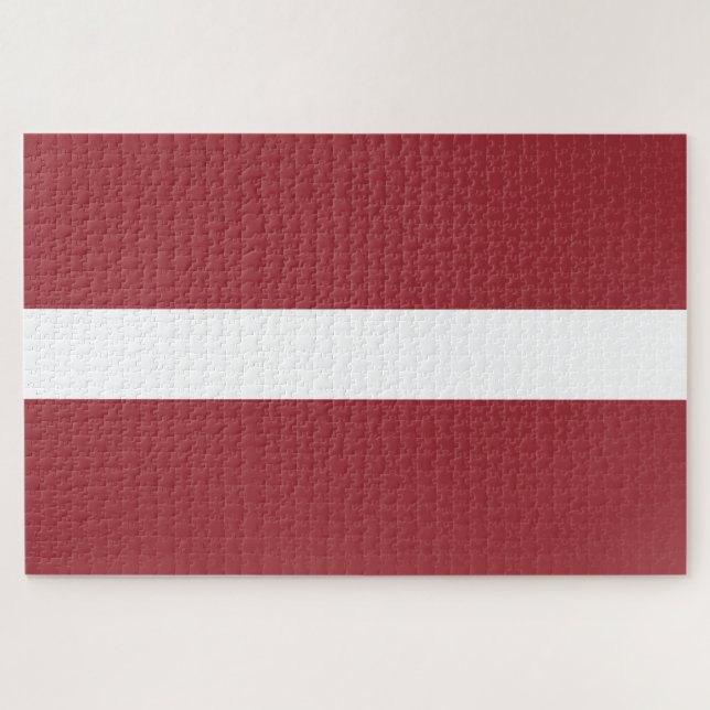 Puzzle Drapeau de la Lettonie (Horizontal)