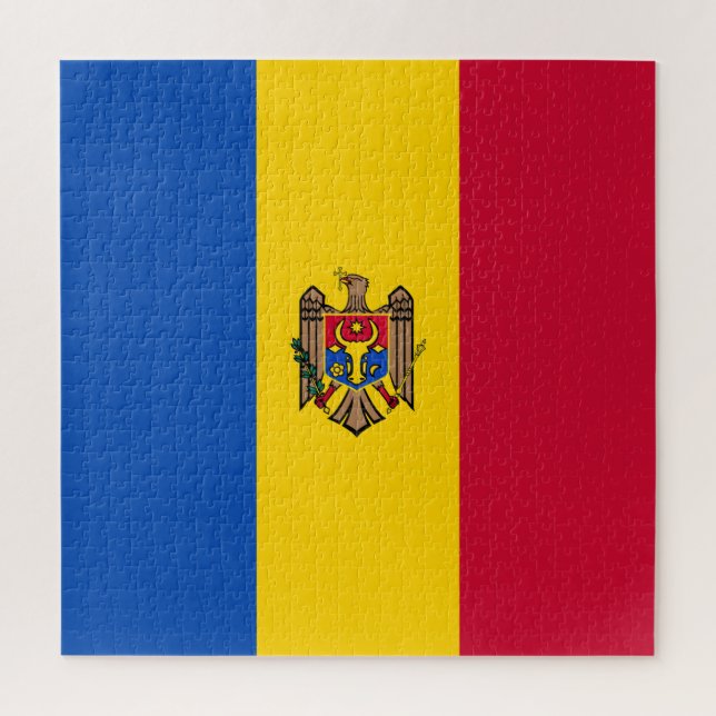 Puzzle Drapeau de la Moldavie (Vertical)