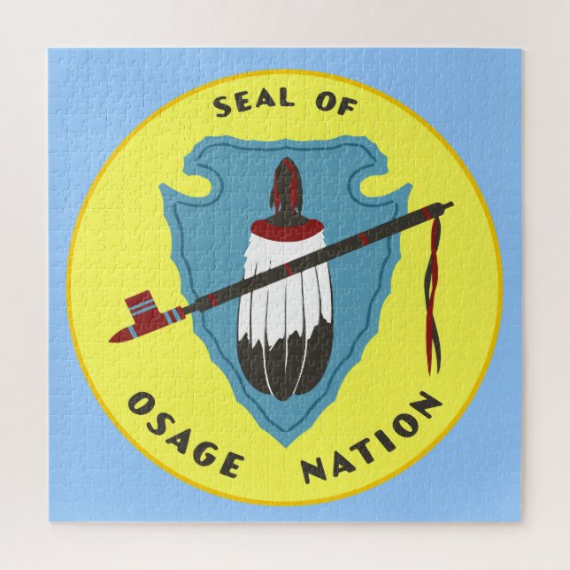 Puzzle Drapeau de la Nation Osage  (Vertical)